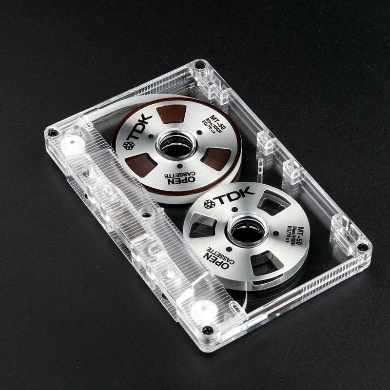 DIY Homemade Aluminum Reel Cassette 46 Min Blank  Audio Recording Cassette Tape