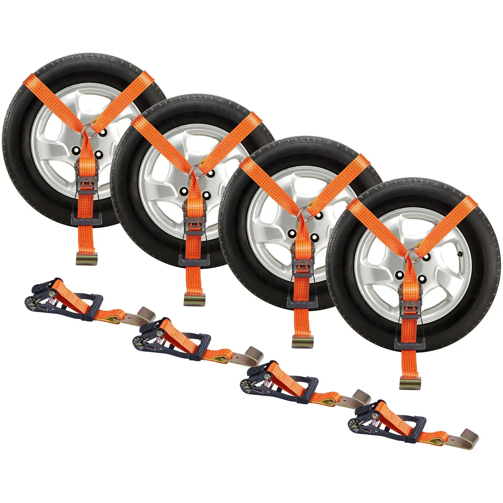 Car Tie Down Straps Kit, Lasso Style 2