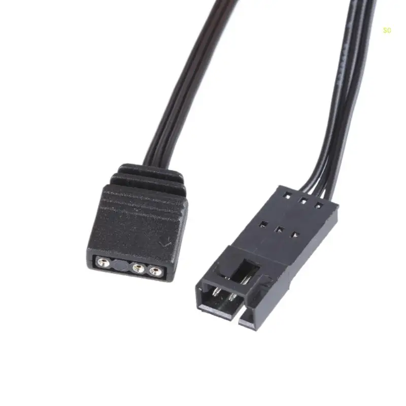 Удлинительный кабель управления освещением вентилятора для светодиодных вентиляторов, 4-контактный 3-контактный шнур 24AWG,