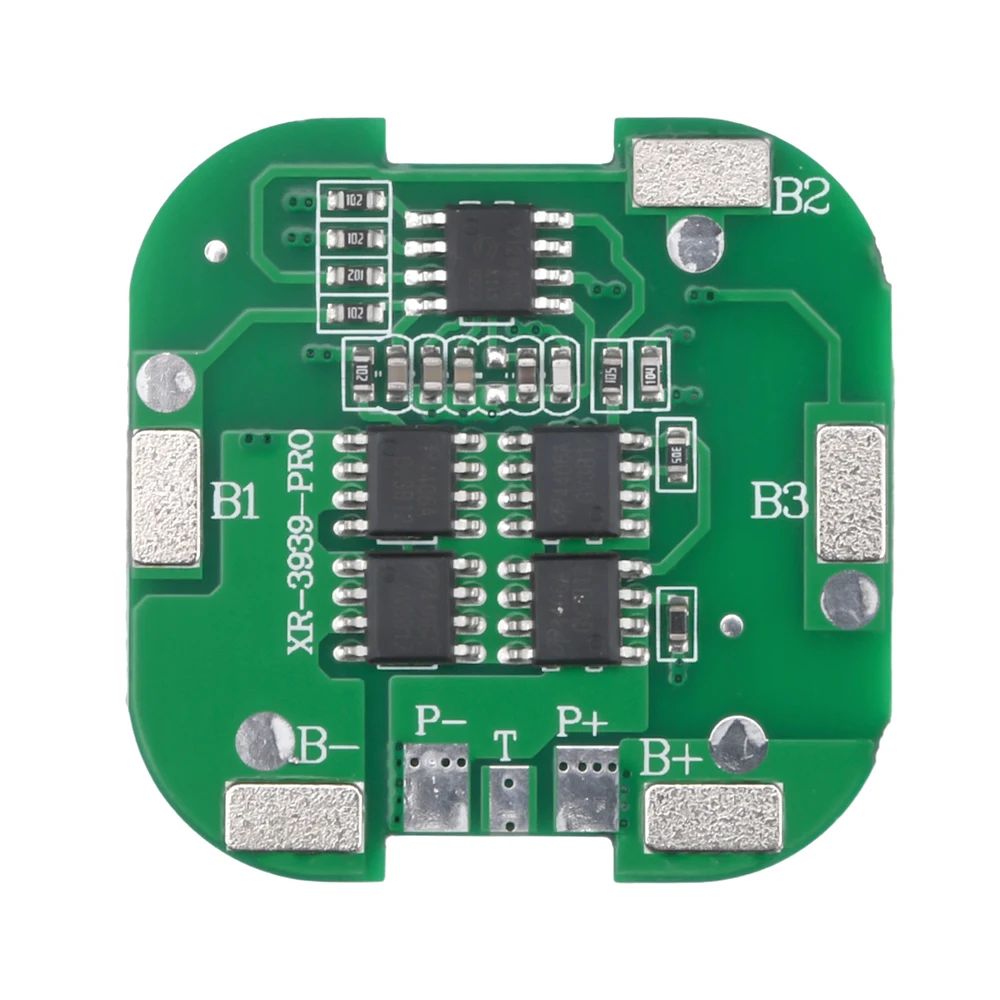 4S 14.8V Lithium Battery BMS Protection Board 8A Continuous 20A Peak Current 10K NTC Temperature Sensor Same Port