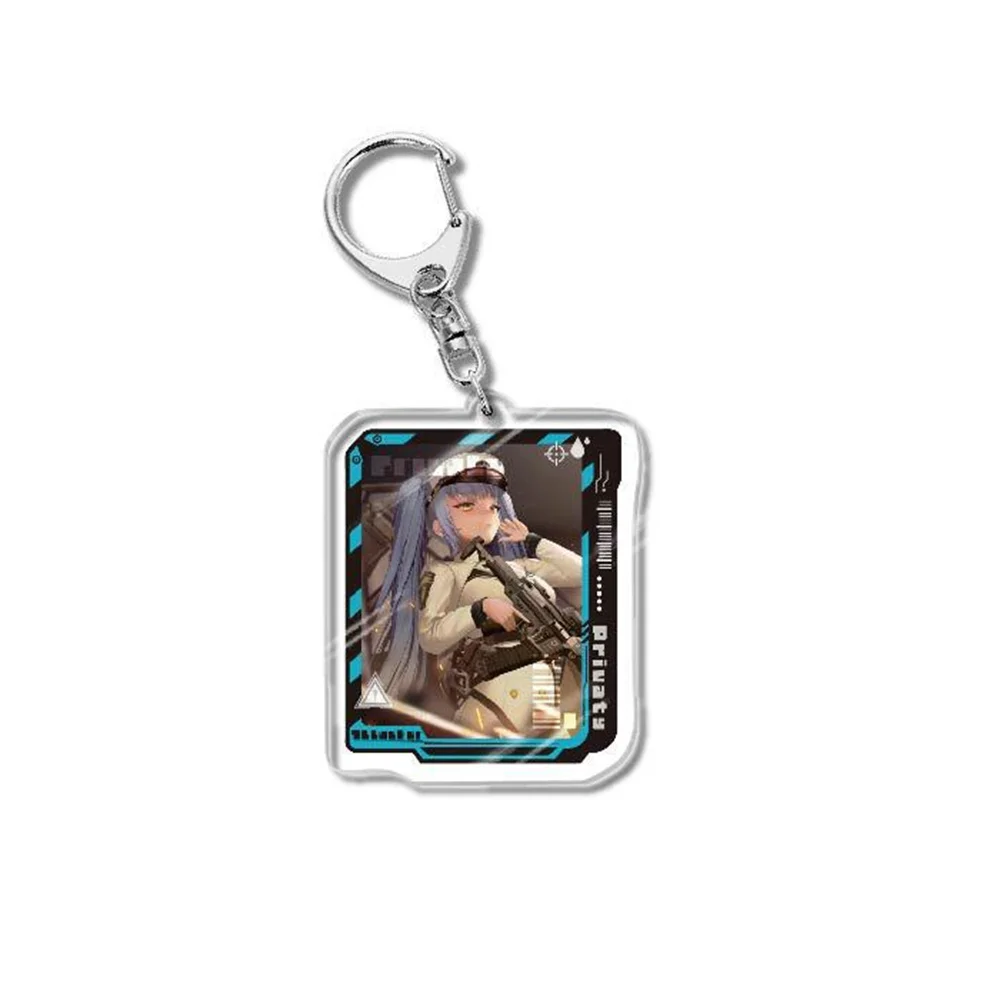 6CM Anime Key NIKKE The Goddess of Victory KeyChain Men  Chain Women Acrylic Key Ring Quency Pendant Girl Gift Accesorios