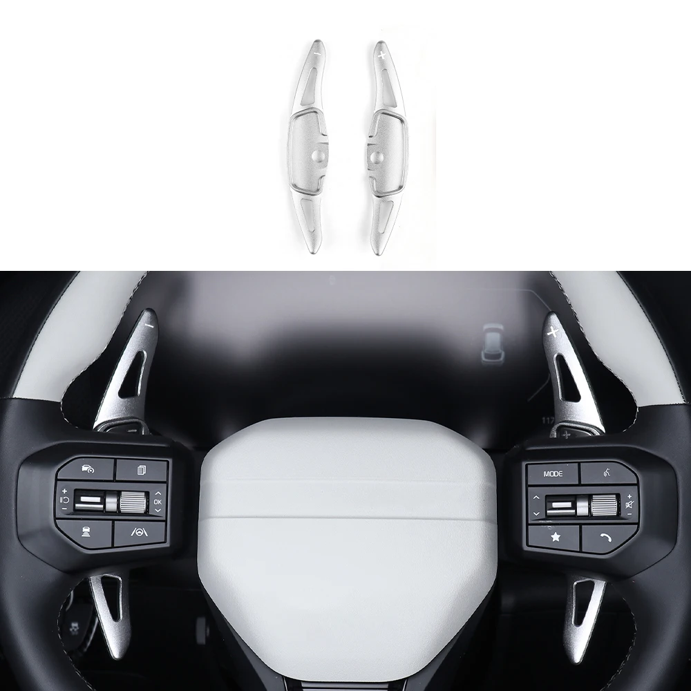 

2pcs Aluminum Red Silver Steering Wheel Shift Paddle Wheel Shifter Extension For Kia K4/K4 GT 2025LHD/RHD