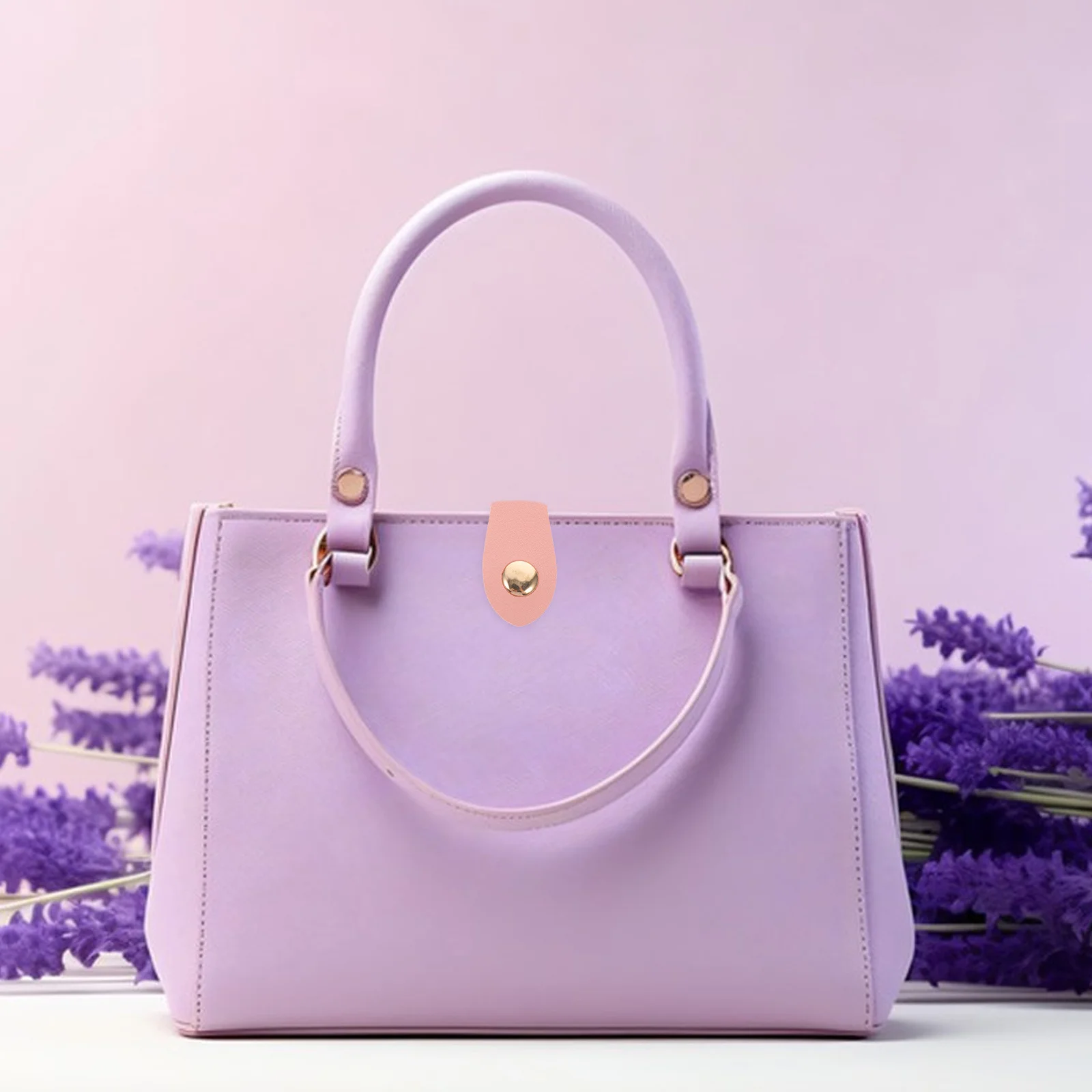 

8Sets PU Snap Buckle Sewing Tote Bag Closure Small Buckles Shoulder Strap DIY Multi Use Tote Bag Snap Buckle