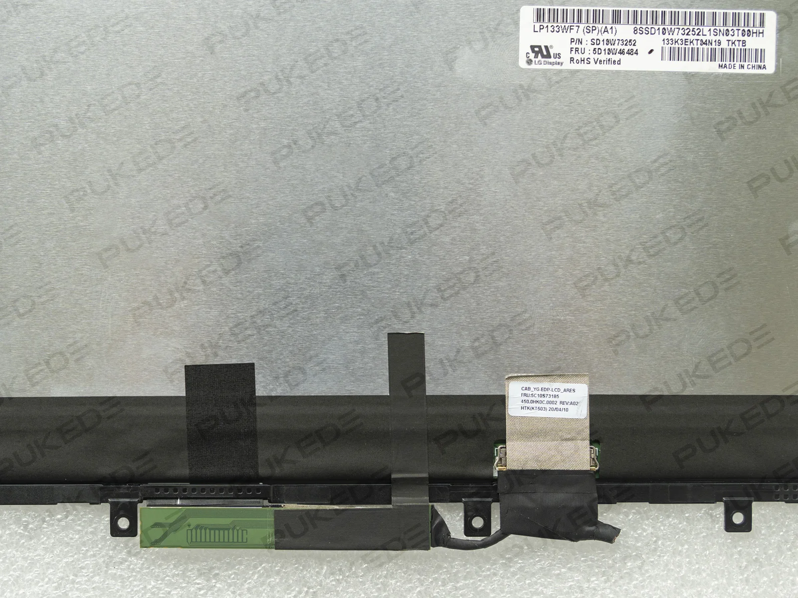 Imagem -05 - Original 133 Polegadas Fhd Lcd Touch Screen Display Digitizer Assembly 5m10w64464 para Lenovo Thinkpad x1 L13 Yoga L13 Yoga Gen 2