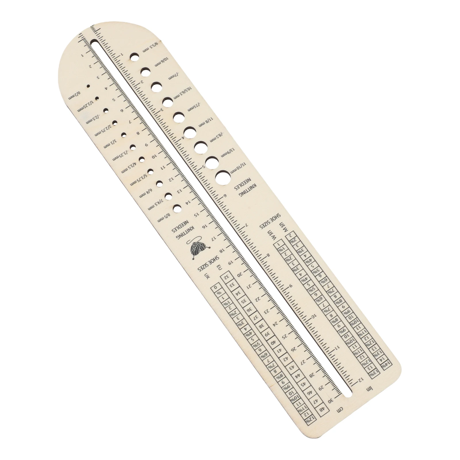 Crafting With Friends Knitting Tools Easy To Hold Sock Ruler Knitting Accessory Lightweight Design Sewing Project Essential