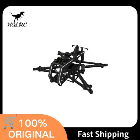 HGLRC Draknight 2" Toothpick Frame Kit 91mm 3K Carbon Fiber 16g 25.5mm Stack for 2 Inch Prop Freestyle FPV Drone