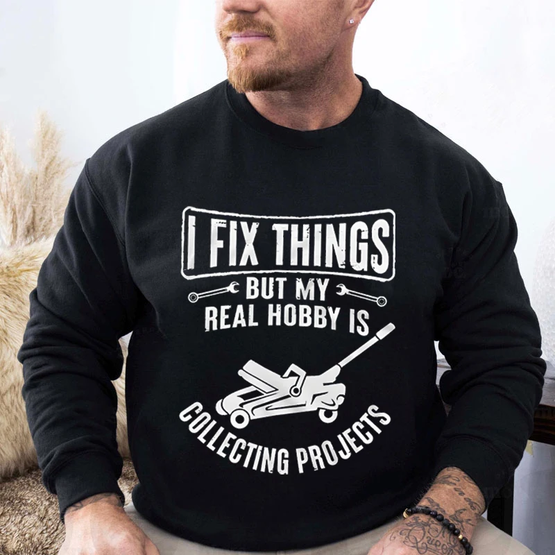 Men Fashion Crew Neck Sweatshirt 