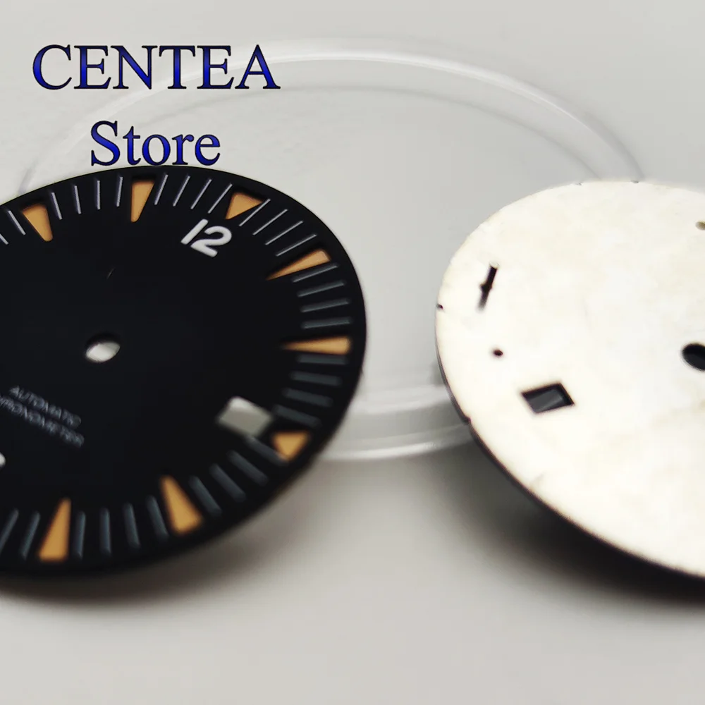 Richus-移動用滅菌ダイヤル、31mm、黒と青、nh35、nh35a、eta2824、2836、miyota8205、8215、821a、dg2813、3804、pt5000、移動に適合