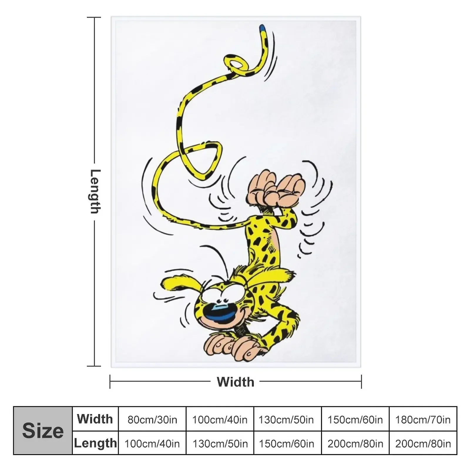 Marsupilami handstand Throw Blanket Extra Large Throw Retros Blankets