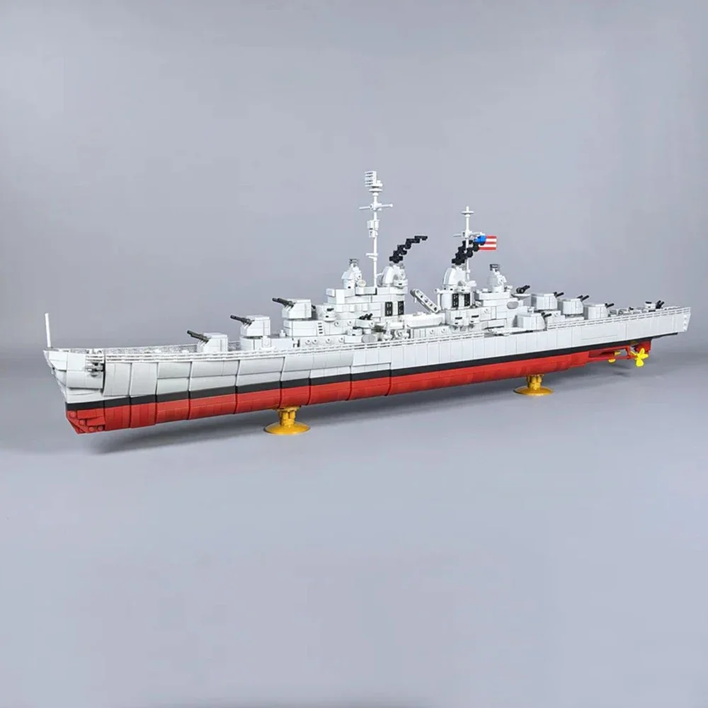 MOC-軍事シリーズのビルディングブロック、クルーザーモデル、海軍軍艦、創造性のレンガのおもちゃ、教育ギフト