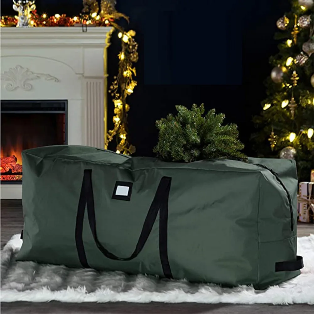 Large Christmas Tree Storage Bag 600D Oxford Cloth Artificial Christmas Tree Storage Bag Holiday Bag 9 Ft Christmas Tree