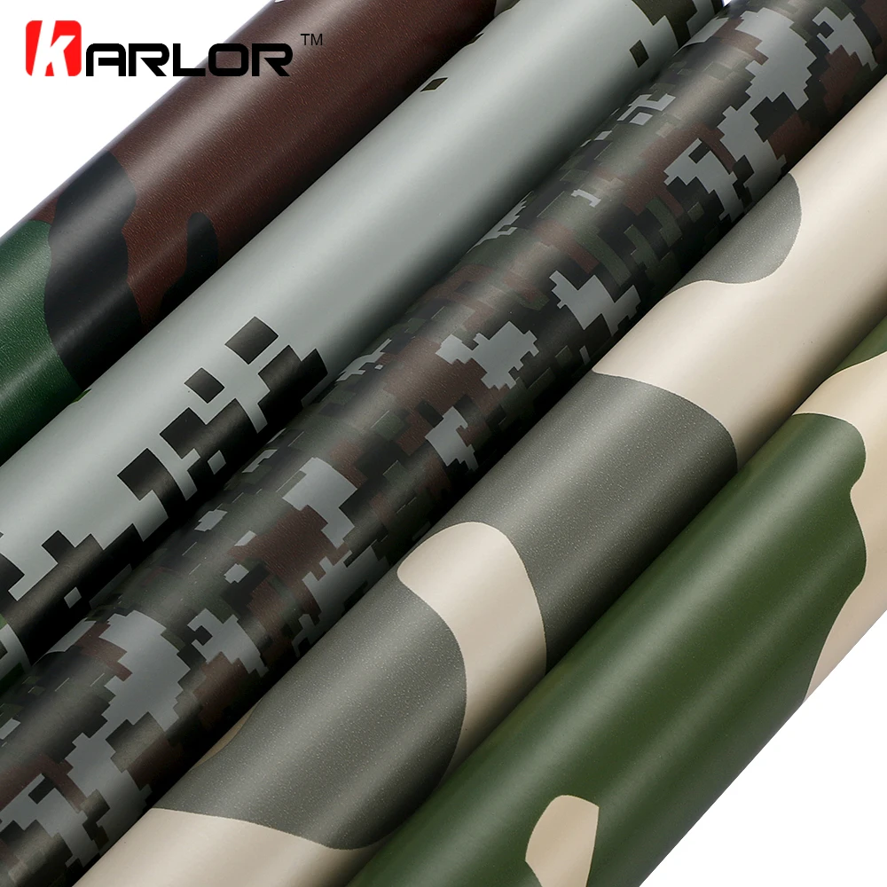 60x500cm Wrap Vinyl Film Digital Camo Army Military Green Automobiles Motorcycle Decal PVC Self-adhesive Camouflage Car Sticker