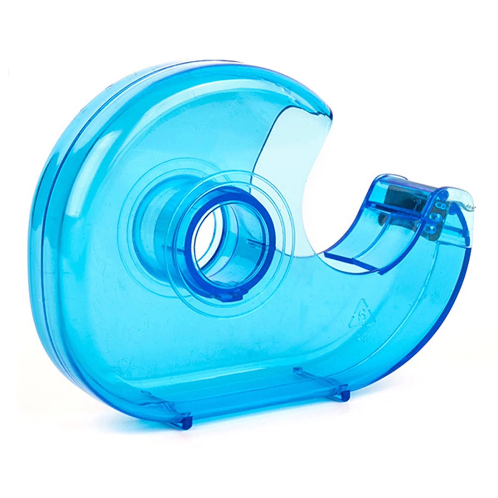 Transparent Desktop Tape Cutter Tape Hand Use Practical Plastic Adhesive Tape Dispenser Portable Lightweight for Office Home