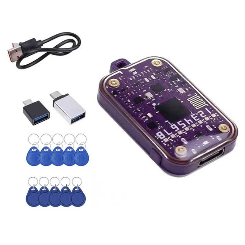 ABZW RFID 스마트 카드 리더 125Khz 배지 복사기 13.56Mhz NFC 디코더 복제기 IC ID 칩 태그 복제 Ntag213 215 키 라이터
