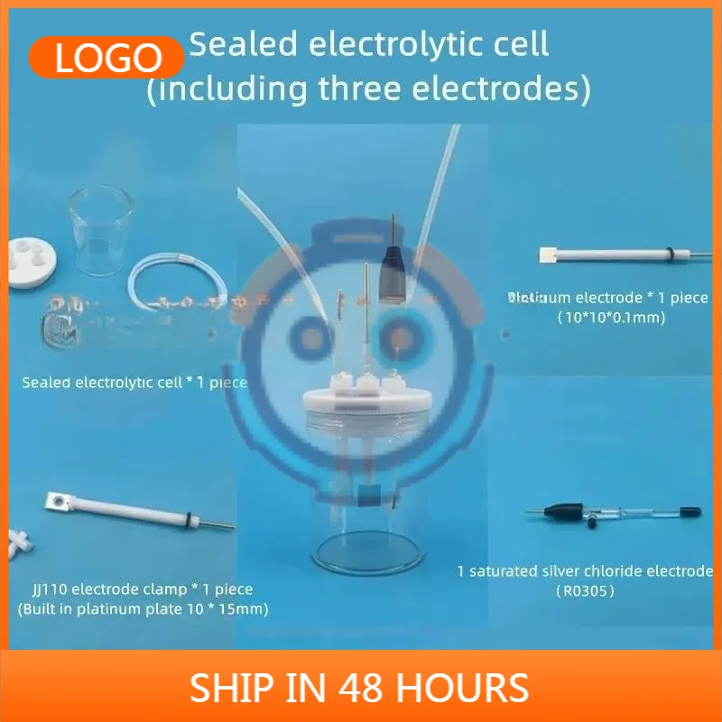 A Set Of Electrochemical Electrode System C001 Sealed , Including Three Electrodes And Electrolytic Cell.