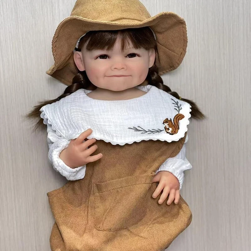 50CM Full Body Vinyl Reborn Toddler Baby Doll Raya Lifelike Awake Baby 3D Skin with Visible  Venis High Quality Reborn Dolls