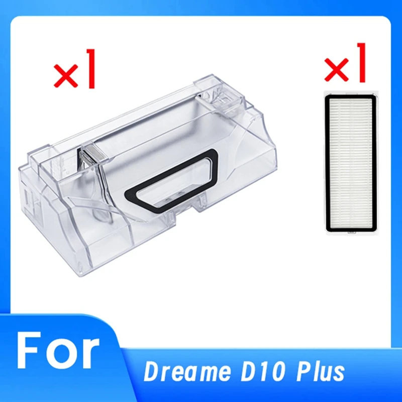 

Для Dreame D10 Plus пылесборник с фильтром, аксессуары для роботов-пылесосов, запасные части, пылесборник для мусора