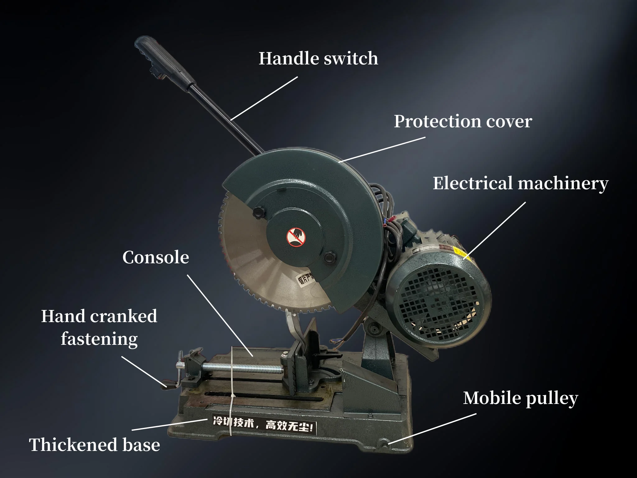 400-type Cold Cutting Saw for Metal Rebar 380V Three-phase Cold Cutting Machine 4KW Heavy-duty Industrial Grade High Power