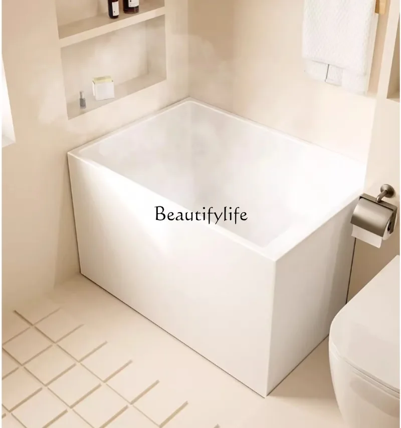 

Japanese-style deep soaking bath Small household adult sitting square independent mini acrylic family constant temperature bath