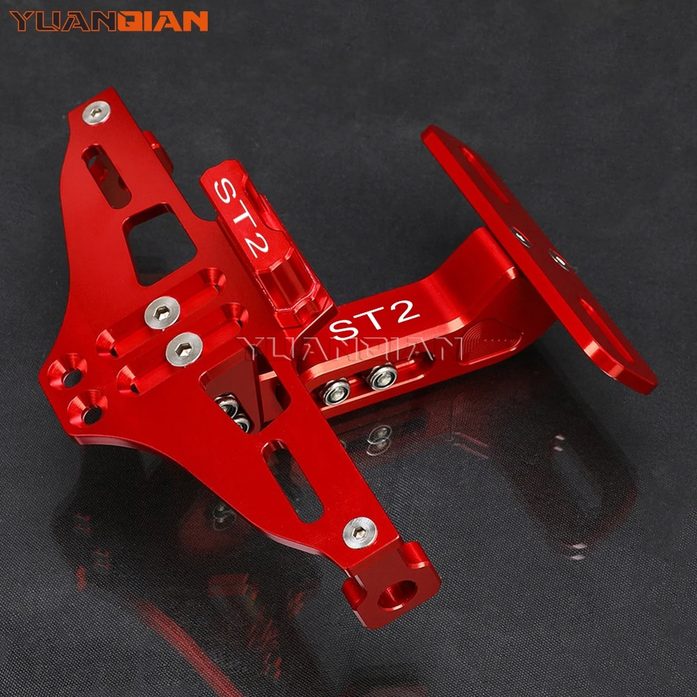 

For DUCATI ST2 ST 2 1998 1999 2000 2001 2002 2003 CNC Turn Signal Light Bracket Adjustable LED Light License Number Plate Holder