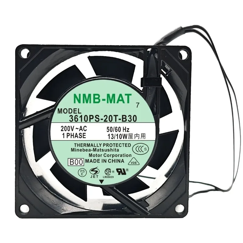 New Cooling Fan for NMB 3610PS-22T/12T/20T/10T/23T/W-B30 AC Aluminum Frame Cooling Fan 80 * 80 * 38MM