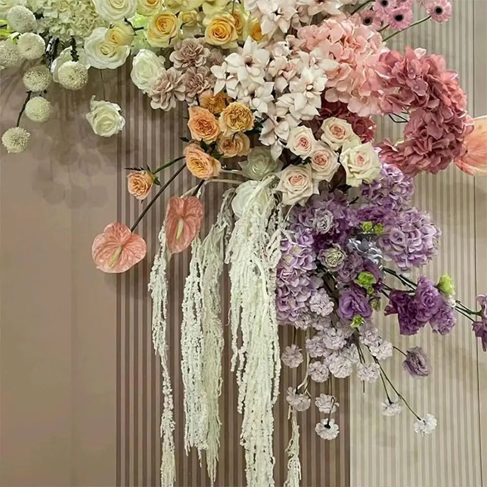 متعدد الألوان الاصطناعي نبات معلق زخرفة الملحقات مقلد أمارانثوس كوداتوس رغوة صور الدعائم #3