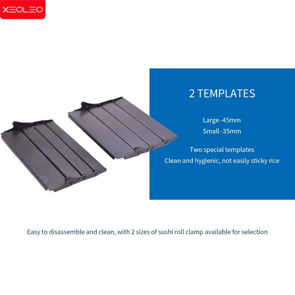XEOLEO-máquina comercial de rollos de Sushi, Kit de fabricación de Sushi hecho a mano, utensilios profesionales para hacer Sushi, fabricante de Sushi cuadrado