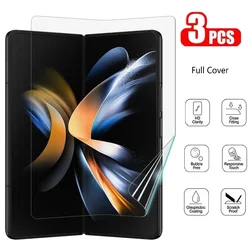 3Pcs Hydrogel Film for Samsung Galaxy Z Fold 5 Screen Protector Z Fold 4 3 Not Glass