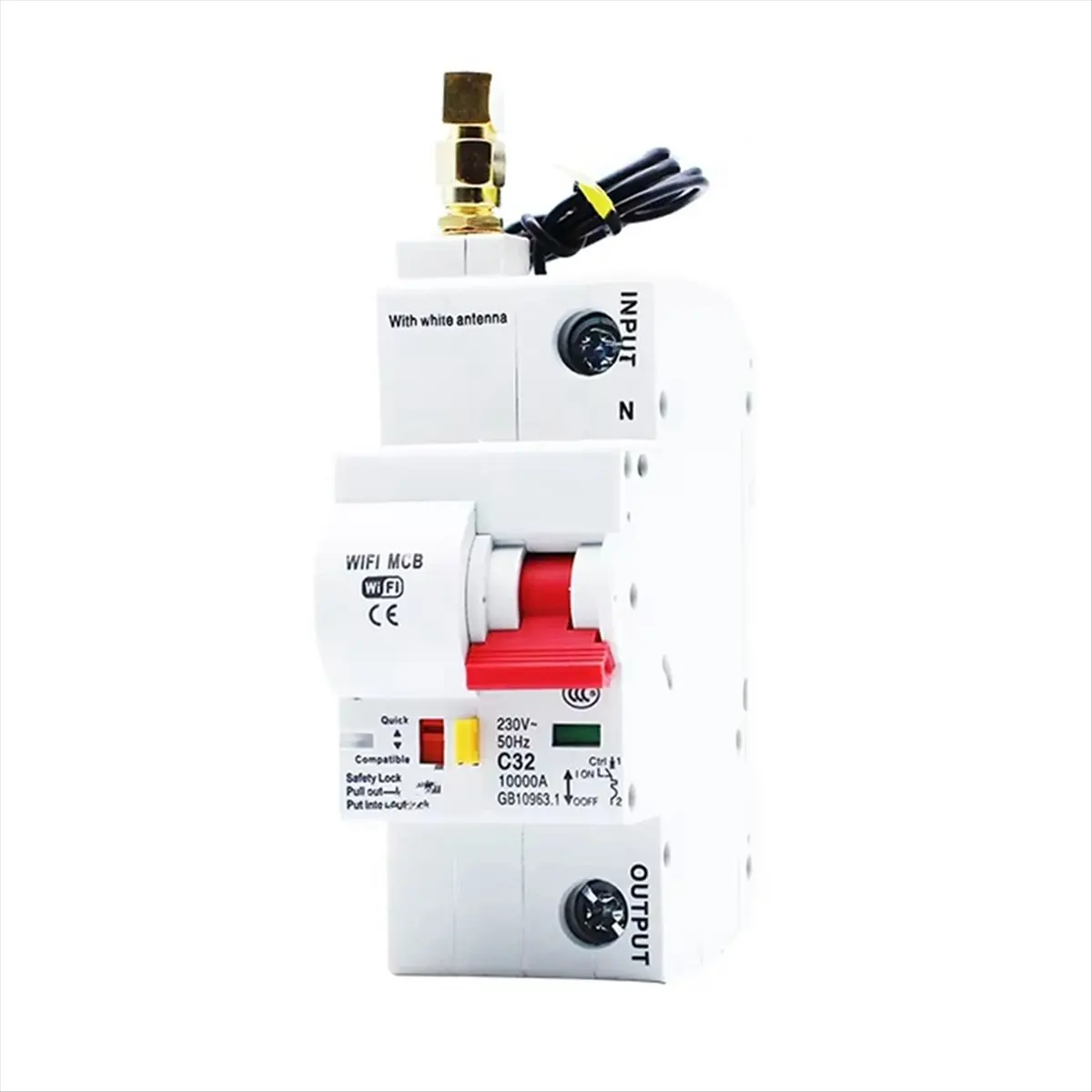 B21B WiFi Circuit Switch Smart Breaker 25A 1P Remote Control Timing Switch Delay Automatic Lock Intelligent Recloser