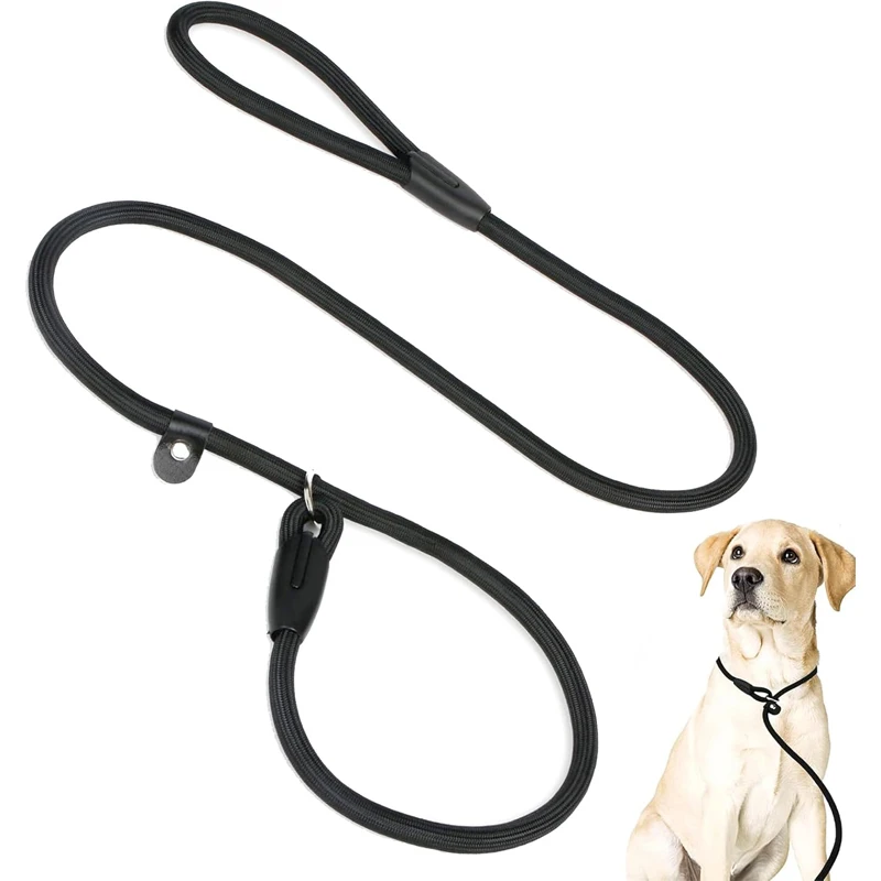 1.5M Dog Slip Lead Dog Walking Leash Slip Rope Lead Leash Adjustable Loop Training Anti Pull For Small Medium Dogs Walking