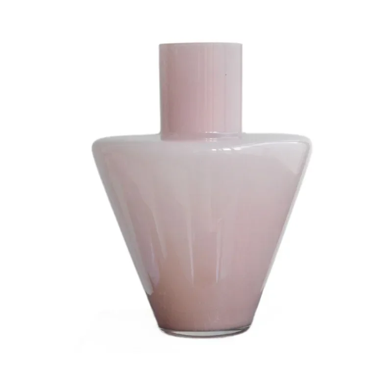 

Medieval glass vase ornament, high-end living room desktop flower arrangement decoration