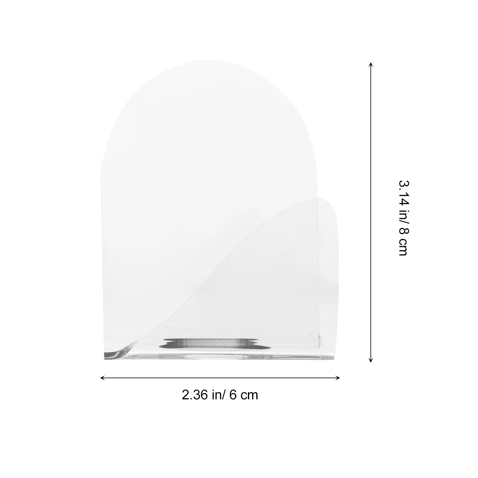 

2Pcs Acrylic Handheld Makeup Ergonomic Mixing Palette Lightweight Portable Nail Art Manicure Beauty Tool Clear Color