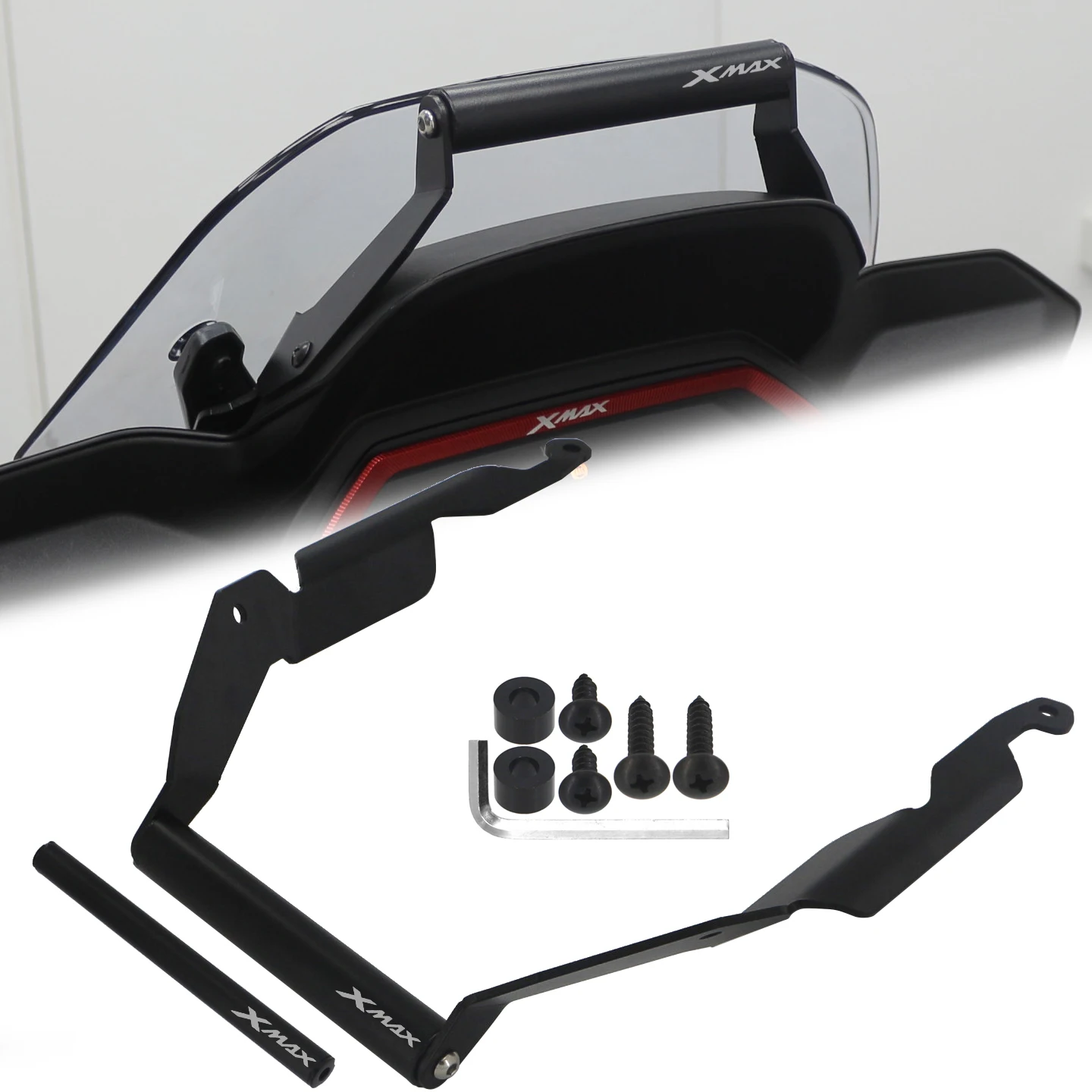 Motorcycle Accessories 2025 XMAX 300 Mobile Phone Holder Bracket GPS Navigation Support For YAMAHA X-Max 300  Expansion bracket
