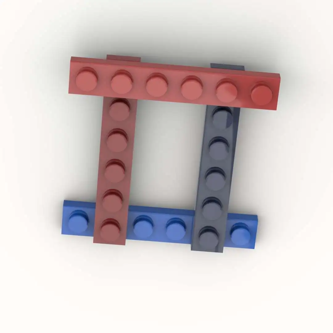 10 قطعة أجزاء لوحة 3666 1X6 لوحة التكنولوجيا العالية منزل اللبنات 100% متوافق لتقوم بها بنفسك ألعاب الطوب #1