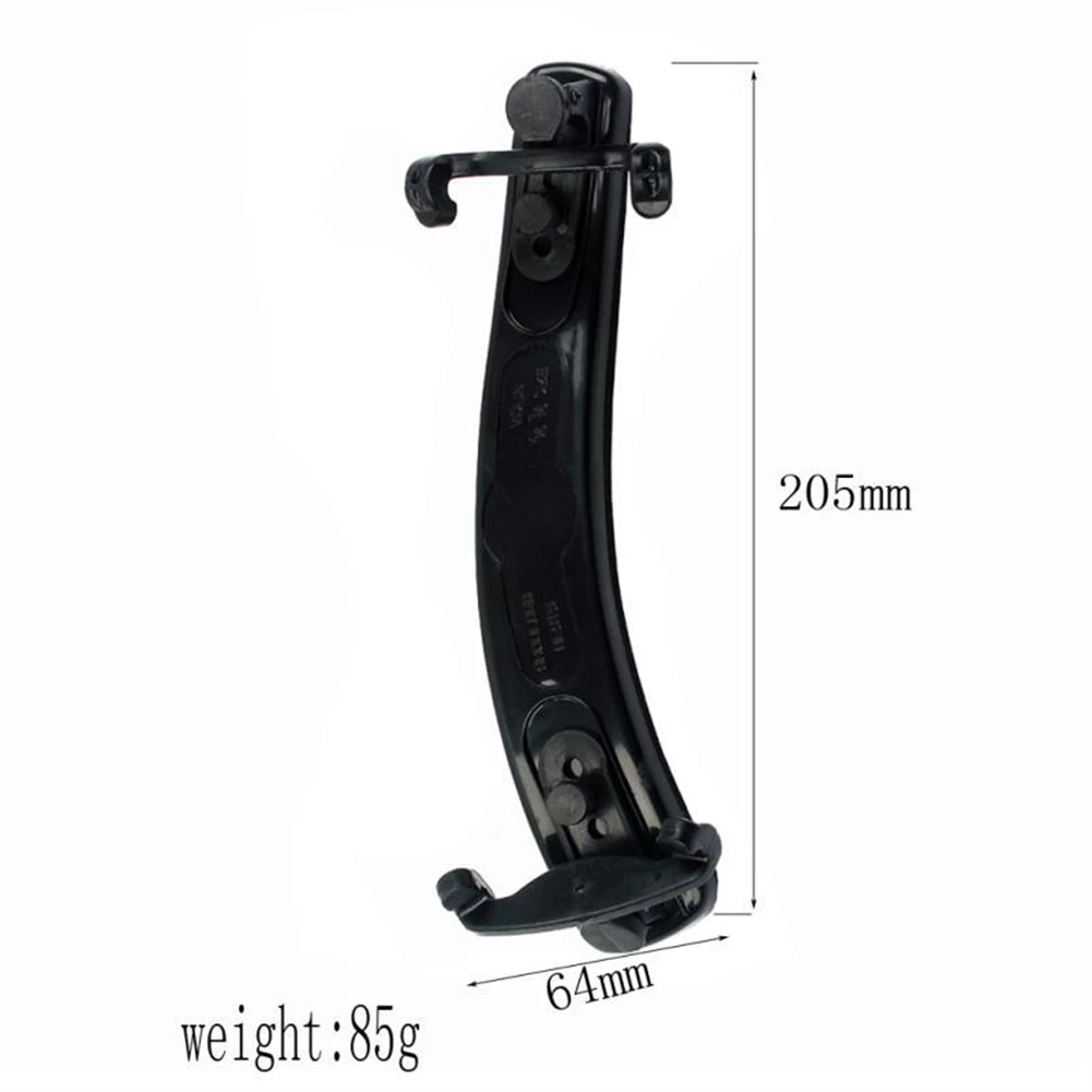 Rest Violin Shoulder Rest 1pc Violin Shoulder Rest Adjustable Black For 3/4 & 4/4 Violins Plastic Shoulder Rest