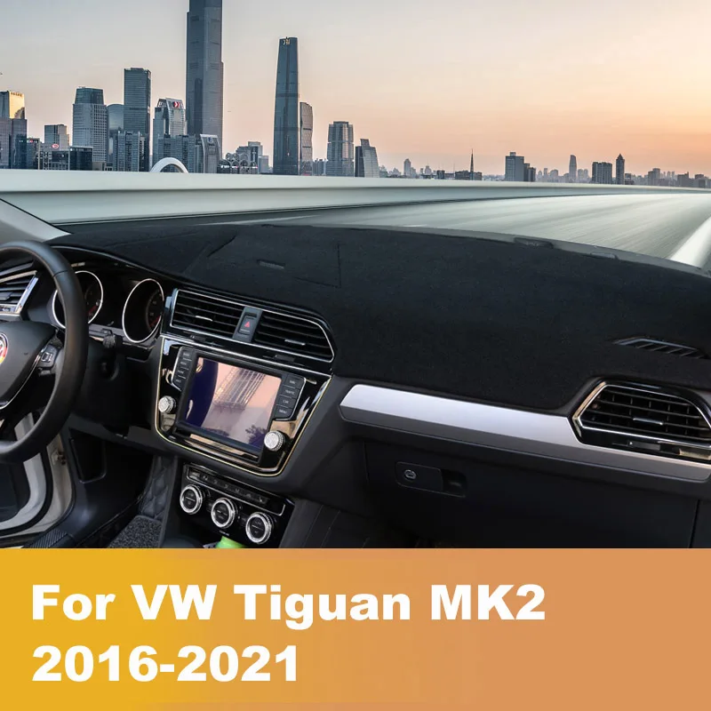

Для Volkswagen VW Tiguan mk1 mk2 2009-2018 2019 2020 2021 2022 крышка приборной панели автомобиля коврик для затенения солнцезащитный козырек коврик аксессуары для ковров