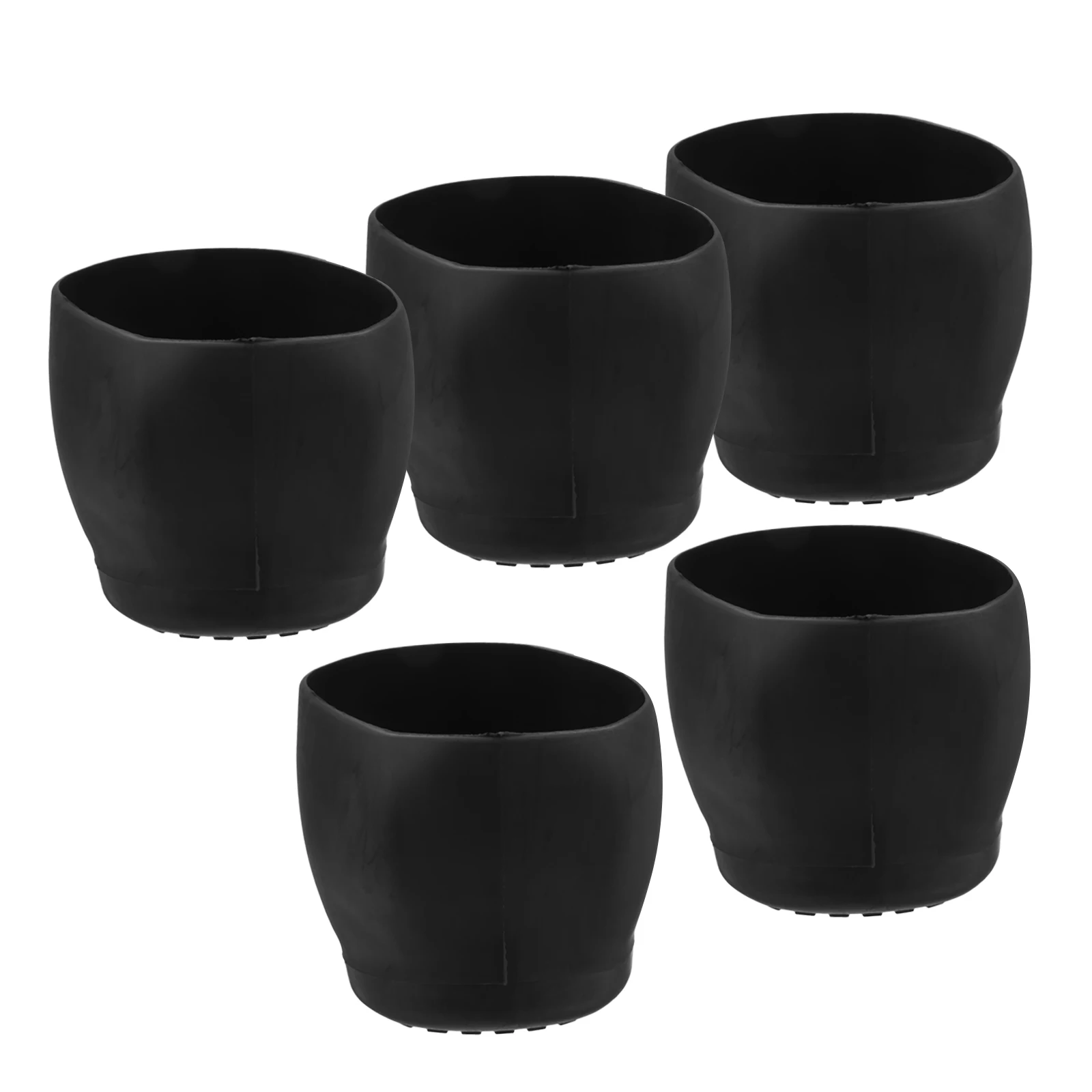 

5pcs Computer Chair Wheel Covers Rubber Feet Protectors Noise Reduction 360 Degree Swivel Floor Protection Easy