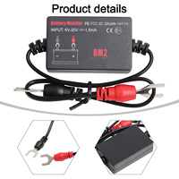 1pc Wireless Automotive Battery Monitor 12V Voltage Tester For Car Low Volt Alarm BM2 Vehicle Battery Diagnose Analyse Monitor