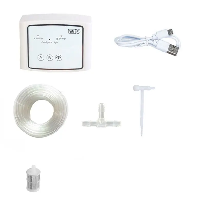HLZS-WIFI Intelligent Watering Device Double Pump Timed Automatic Drip Irrigation System Remote Control