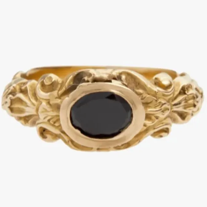 Retro Personalized Ring Ornaments Vintage Antique Can Open Zircon Ring Creative Fun
