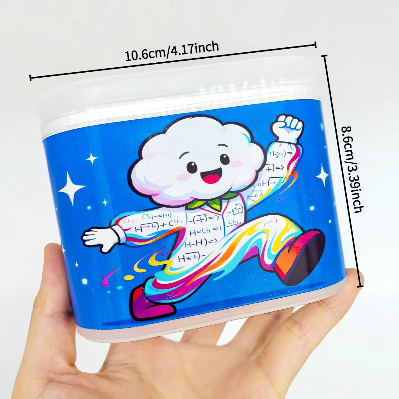 600 قطعة من مسحات القطن ذات عنوان التجربة العلمية، أعواد قطنية منزلية إبداعية ذات عمود رفيع برأسين