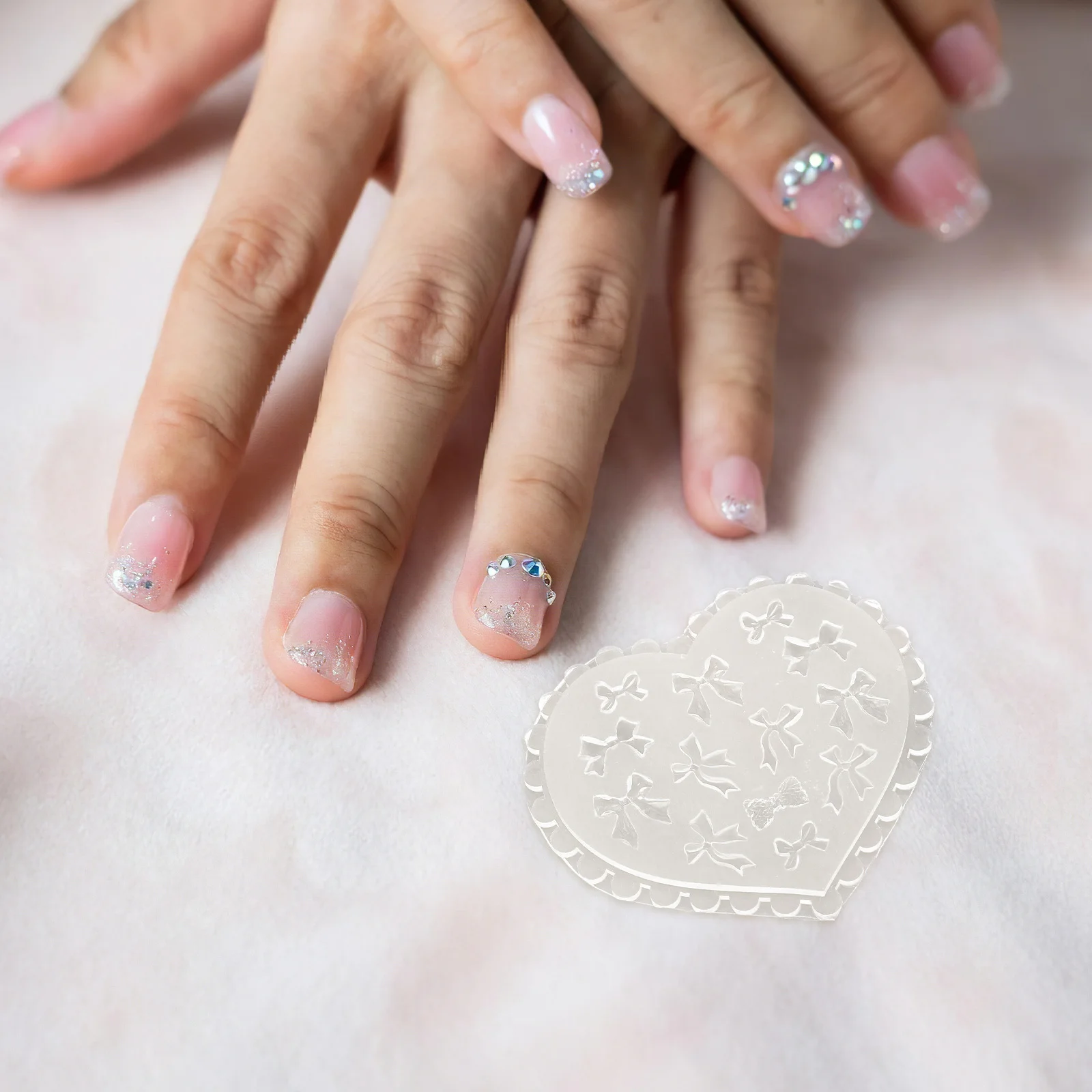 

3Pcs Nail Decoration Molds Silicone Bow Design Reusable 3D Embossed Nail Art Supplies for DIY Manicure and Salon Use