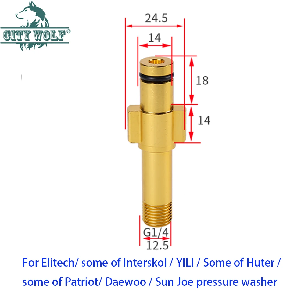 Pressure Washer Gun Lance Bayonet Adapter Snow Foam Lance Adapter High Pressure Car Washer Foam Gun Nozzle Connector for Karcher