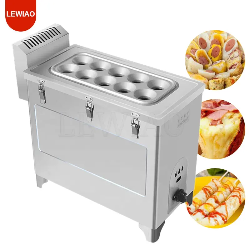 

Gas Type Breakfast Egg Sausage Machine Commercial Baked Egg Sausage Maker Hot Dog Grilling Machine