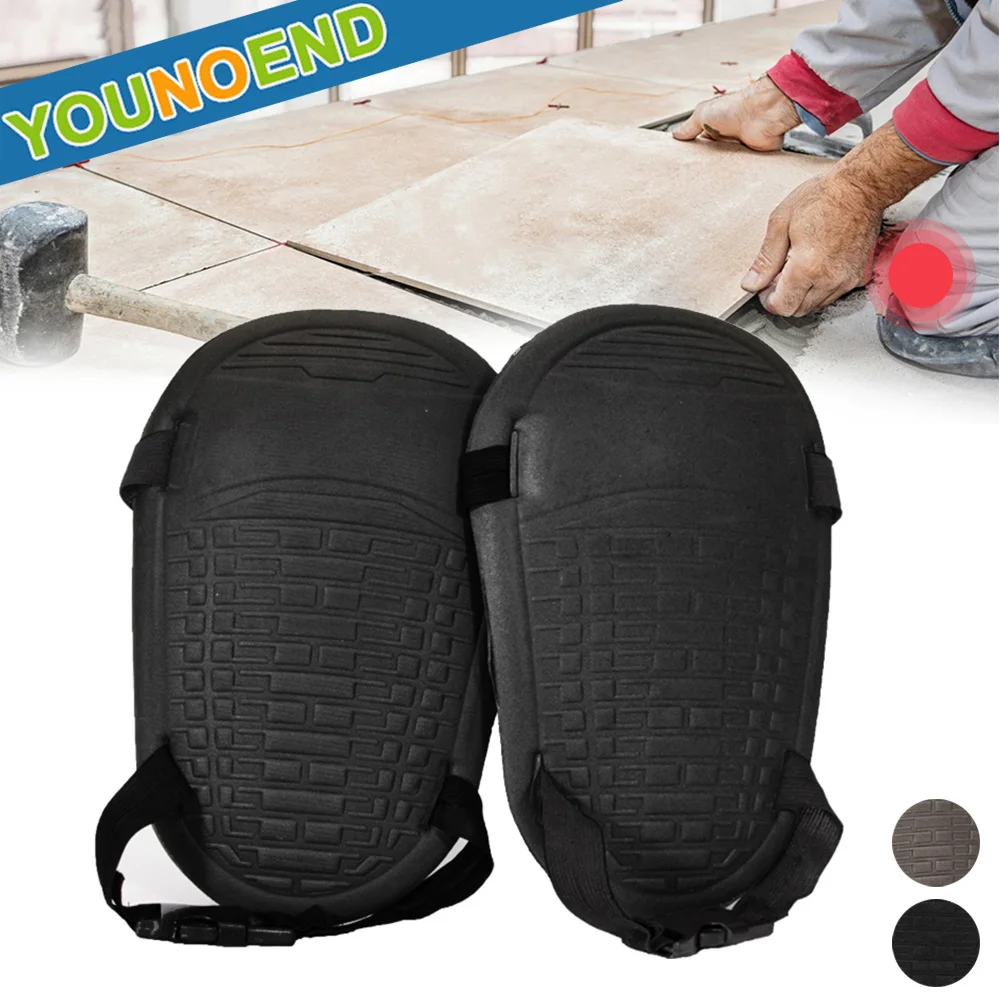 Gardening Construction Crawling Flooring Knee Pads EVA Waterproof Anti-Slip Knee Protector with Adjustable Hook & Loop Straps