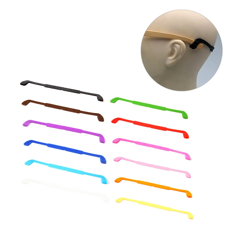 

12pcs Eyeglasses Non-Slip Holder Silicone Anti-Slip Strap 12 Colors For Women Men Kids Lightweight Comfortable Fit For Sports