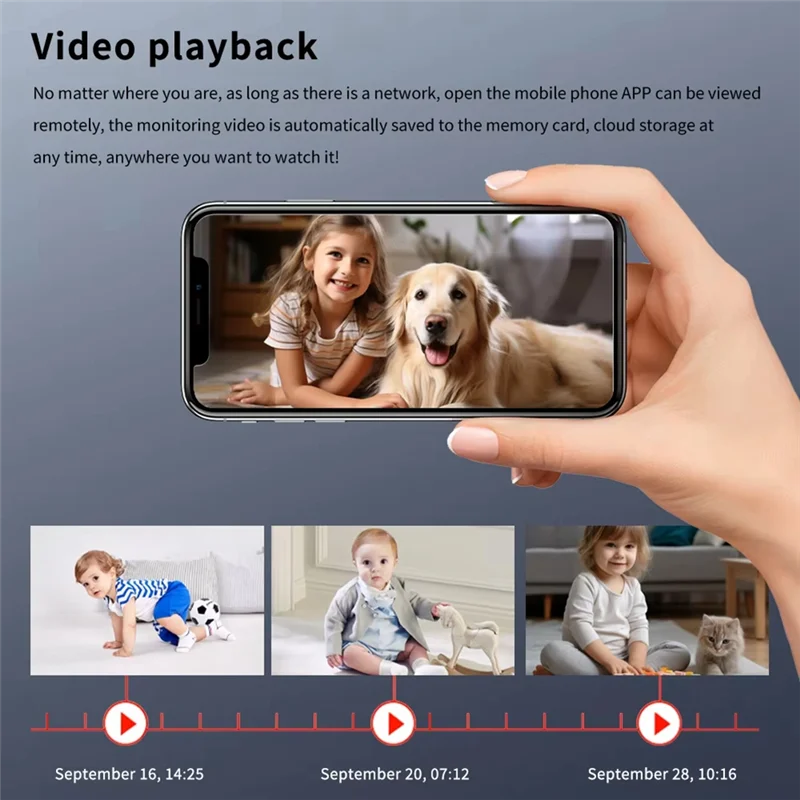 ELECT-Wide Angle Mini 1080P HD Wifi Wireless Home Security Camera IR Night Vision Motion Detection