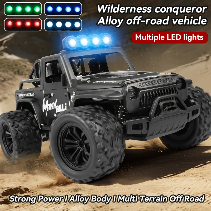 1:16 Remote Control Car Lights and Sound 2.4GHz Remote Control Jeep for Kids All Terrain Off-Road Jeep RC Car Toys Gift for Boys view 4