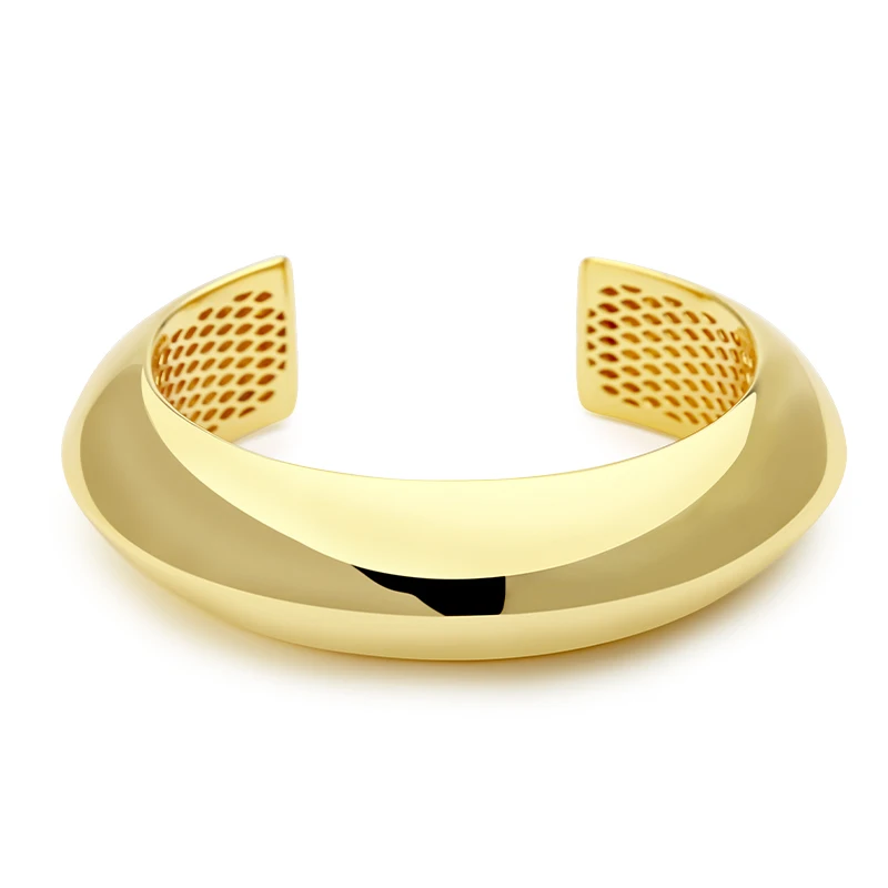 

VAROLE Luxury High Polishing Smooth Surface Design Bracelet Fashion & Elegant Style Cuff Bangle Jewelry