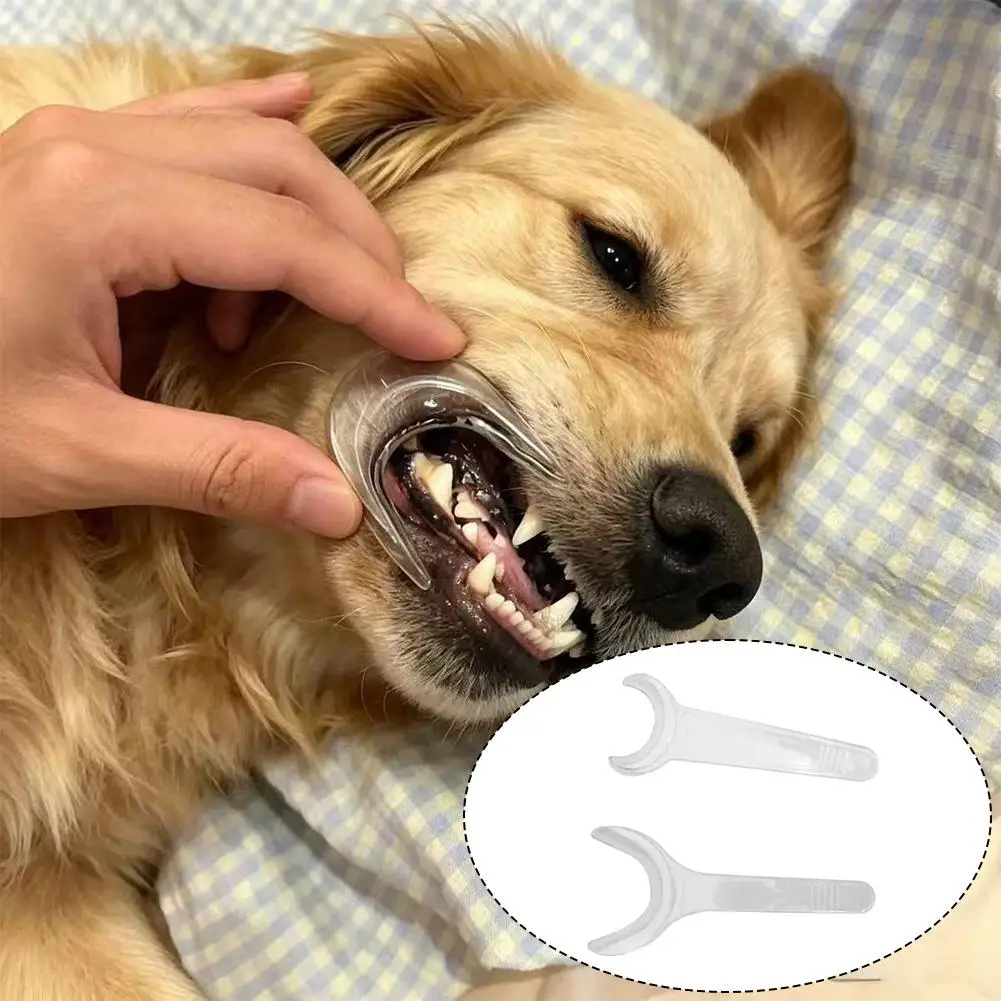 2Pcs Universal Pet Mouth Opener, Pet Toothbrushing Dental Cleaning Tool for Small to Medium‑Sized Cats and Dogs